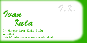 ivan kula business card